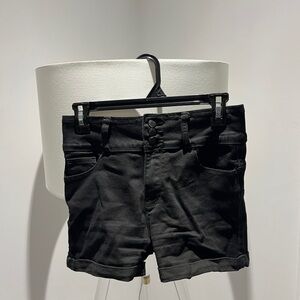 Black Denim Shorts